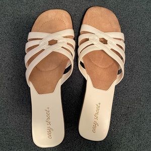 White Easy Street Sandals